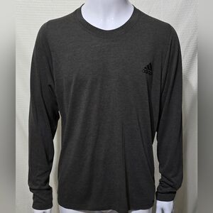 Adidas Long Sleeve Men's Tee in Charcole Size Large